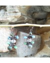 Alphabey's Melted Gemstone Gold Plated Oxidised Brass Drop Earrings For Women Alphabey's Melted Gemstone Gold Plated Oxidised Brass Drop Earrings For Women
